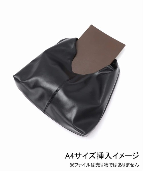 SLOBE IENA(スローブイエナ)の「《追加8》SLOBE トライアングルBAG(トートバッグ・レディース・ブラック・FREE)」の7枚目の写真