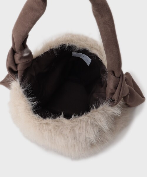 THE SHOP TK （ザ ショップ ティーケー ）の「フェイクファートート（トートバッグ・レディース・スミクロ/ベージュ・00）」の13枚目の写真