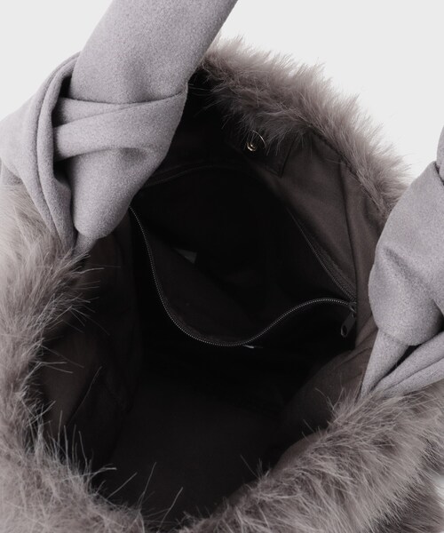 THE SHOP TK （ザ ショップ ティーケー ）の「フェイクファートート（トートバッグ・レディース・スミクロ/ベージュ・00）」の15枚目の写真