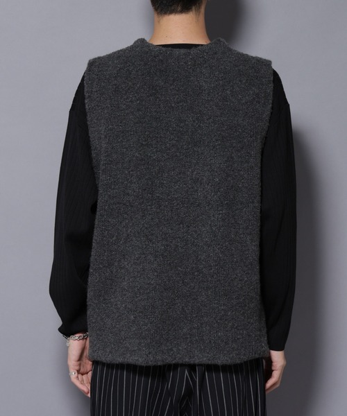 NANO universe（ナノユニバース）の「W/Acパイル オルタナティブベスト（ベスト・メンズ・チャコール/ベージュ・M/L）」の18枚目の写真