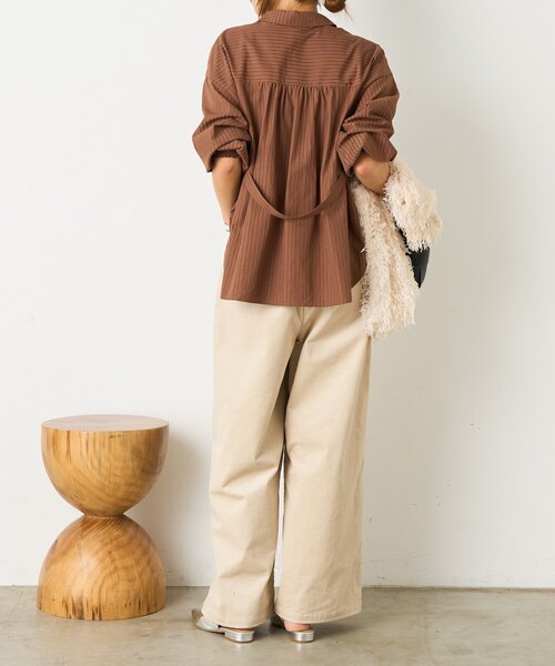 Jena espace merveilleux(ジェナ エスパスメルヴェイユ)の「コーデュロイスタッズパンツ(その他パンツ・レディース・アイボリー/チャコールグレー/ベージュ・FREE)」の7枚目の写真