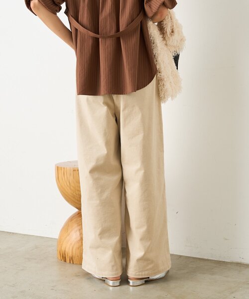 Jena espace merveilleux(ジェナ エスパスメルヴェイユ)の「コーデュロイスタッズパンツ(その他パンツ・レディース・アイボリー/チャコールグレー/ベージュ・FREE)」の10枚目の写真