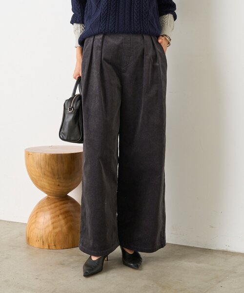 Jena espace merveilleux(ジェナ エスパスメルヴェイユ)の「コーデュロイスタッズパンツ(その他パンツ・レディース・アイボリー/チャコールグレー/ベージュ・FREE)」の22枚目の写真