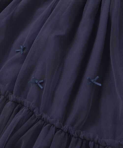 SLAP SLIP(スラップスリップ)の「ハート音符刺しゅうオーガンジービッグカラーワンピース(80~130cm)(ワンピース・キッズ・ネイビー/パープル・100cm/90cm/80cm/110cm/130cm/120cm)」の19枚目の写真