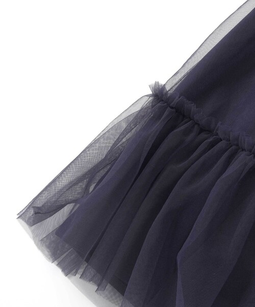 SLAP SLIP(スラップスリップ)の「ハート音符刺しゅうオーガンジービッグカラーワンピース(80~130cm)(ワンピース・キッズ・ネイビー/パープル・100cm/90cm/80cm/110cm/130cm/120cm)」の20枚目の写真