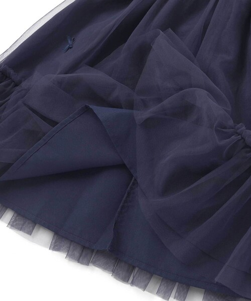 SLAP SLIP(スラップスリップ)の「ハート音符刺しゅうオーガンジービッグカラーワンピース(80~130cm)(ワンピース・キッズ・ネイビー/パープル・100cm/90cm/80cm/110cm/130cm/120cm)」の21枚目の写真