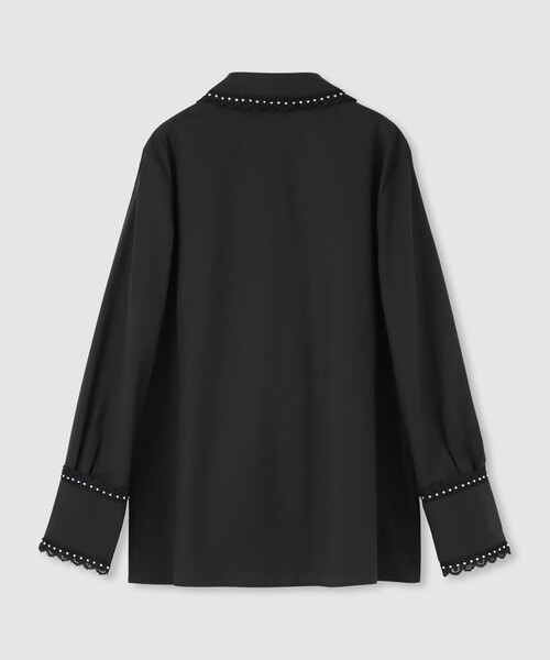 LOULOU WILLOUGHBY】レーストリミングシャツ（シャツ/ブラウス