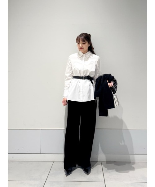 LOULOU WILLOUGHBY】レーストリミングシャツ（シャツ/ブラウス