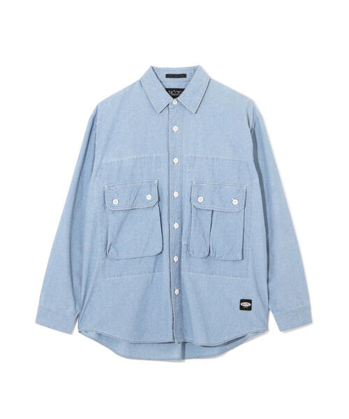 MANASTASH（マナスタッシュ）の「MANASTASH/マナスタッシュ　CARGO POCKET WORK SHIRTS/カーゴポケットワークシャツ（シャツ/ブラウス・メンズ・ホワイト系2/その他35/ブラック・S/M/L）」の8枚目の写真