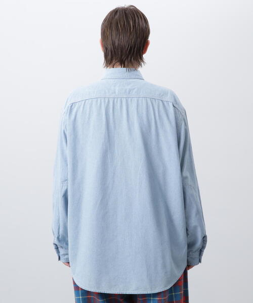 MANASTASH（マナスタッシュ）の「MANASTASH/マナスタッシュ　CARGO POCKET WORK SHIRTS/カーゴポケットワークシャツ（シャツ/ブラウス・メンズ・ホワイト系2/その他35/ブラック・S/M/L）」の10枚目の写真