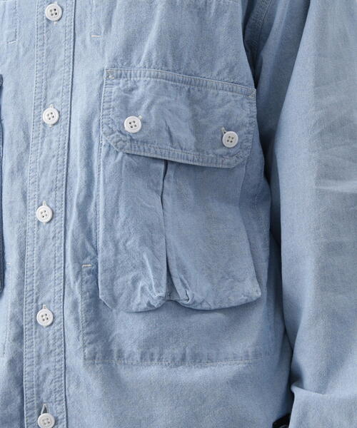 MANASTASH（マナスタッシュ）の「MANASTASH/マナスタッシュ　CARGO POCKET WORK SHIRTS/カーゴポケットワークシャツ（シャツ/ブラウス・メンズ・ホワイト系2/その他35/ブラック・S/M/L）」の13枚目の写真