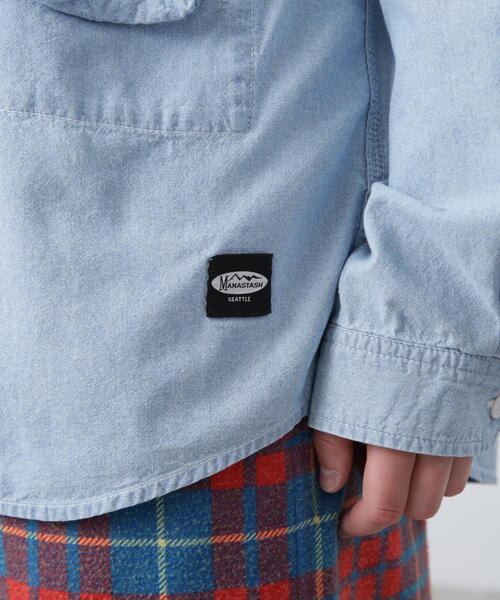 MANASTASH（マナスタッシュ）の「MANASTASH/マナスタッシュ　CARGO POCKET WORK SHIRTS/カーゴポケットワークシャツ（シャツ/ブラウス・メンズ・ホワイト系2/その他35/ブラック・S/M/L）」の15枚目の写真