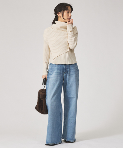 qualite（カリテ）の「【YANUK】KATE (Loose Buggy) ワイドデニム（デニムパンツ・レディース・グレー・36/34）」の18枚目の写真