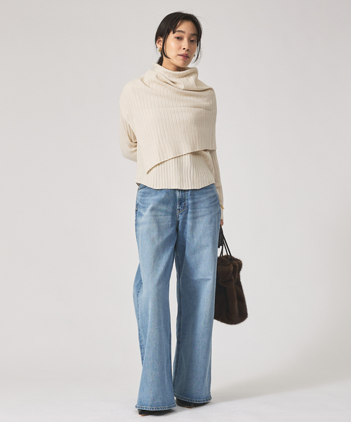 qualite（カリテ）の「【YANUK】KATE (Loose Buggy) ワイドデニム（デニムパンツ・レディース・グレー・36/34）」の19枚目の写真