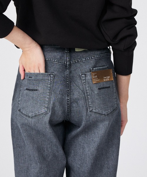 qualite（カリテ）の「【YANUK】KATE (Loose Buggy) ワイドデニム（デニムパンツ・レディース・グレー・36/34）」の7枚目の写真