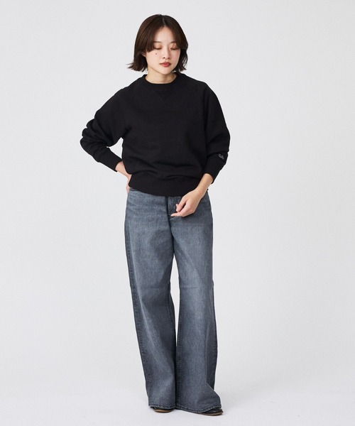 qualite（カリテ）の「【YANUK】KATE (Loose Buggy) ワイドデニム（デニムパンツ・レディース・グレー・36/34）」の2枚目の写真