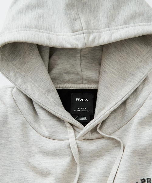 RVCA（ルーカ）の「RVCA メンズ WRWB TEST PRINT HD パーカー 【2025年秋冬モデル】/ルーカバックプリントプルオーバーパーカー（パーカー・メンズ・グレー系その他/グレー系その他2/ブラック・X-LARGE/LARGE/MEDIUM/SMALL）」の9枚目の写真