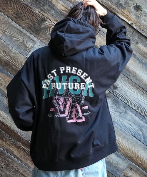 RVCA(ルーカ)の「RVCA メンズ WRWB TEST PRINT HD パーカー 【2025年秋冬モデル】/ルーカバックプリントプルオーバーパーカー(パーカー・メンズ・グレー系その他/グレー系その他2/ブラック・X-LARGE/LARGE/MEDIUM/SMALL)」の15枚目の写真