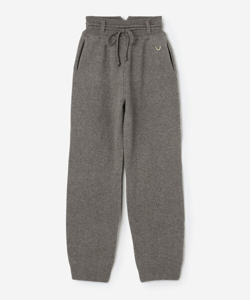 UNFIL | ラムズウール ベルテッドニットパンツ WOMEN（その他パンツ