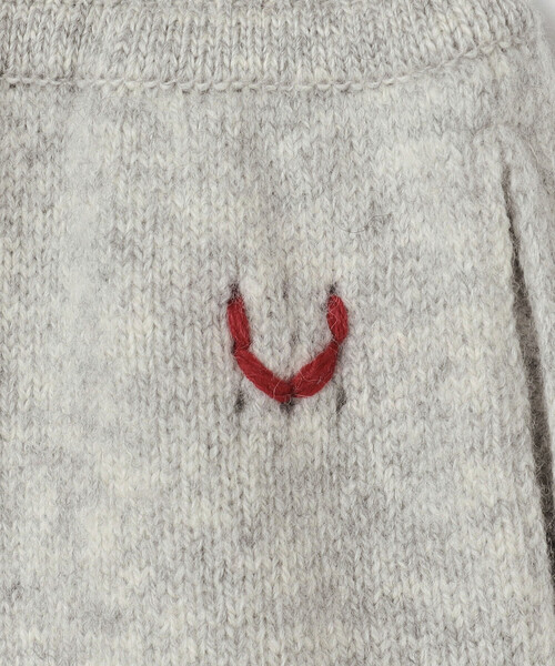 UNFIL（アンフィル）の「UNFIL | ラムズウール ベルテッドニットパンツ WOMEN（その他パンツ・レディース・ライトグレー/モカ・1）」の14枚目の写真