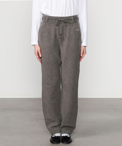 UNFIL | ラムズウール ベルテッドニットパンツ WOMEN（その他パンツ