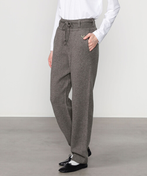 UNFIL | ラムズウール ベルテッドニットパンツ WOMEN（その他パンツ