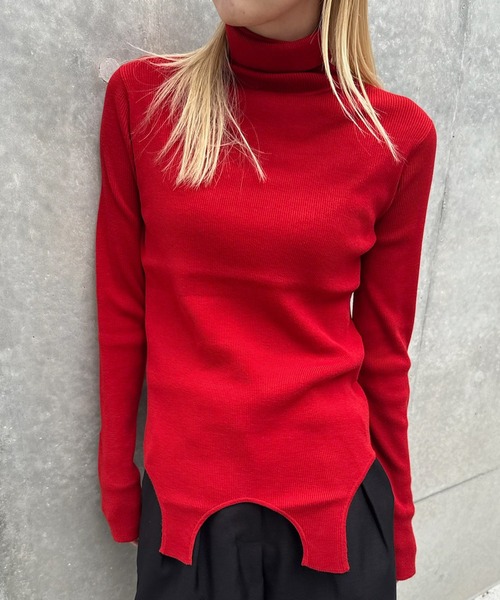 BEST TOUCH GARTER DETAIL KNIT TOP（ニット/セーター）｜Ameri