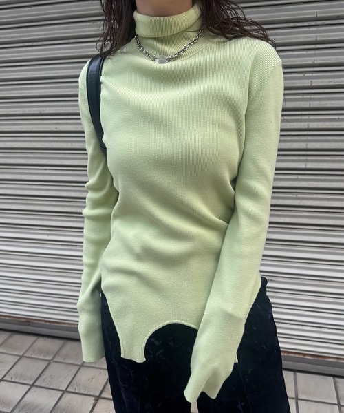 BEST TOUCH GARTER DETAIL KNIT TOP（ニット/セーター）｜Ameri