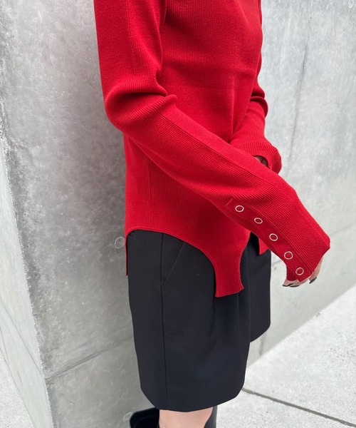 BEST TOUCH GARTER DETAIL KNIT TOP（ニット/セーター）｜Ameri