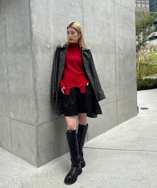 BEST TOUCH GARTER DETAIL KNIT TOP（ニット/セーター）｜Ameri