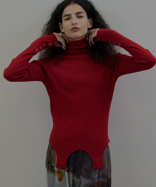 BEST TOUCH GARTER DETAIL KNIT TOP（ニット/セーター）｜Ameri