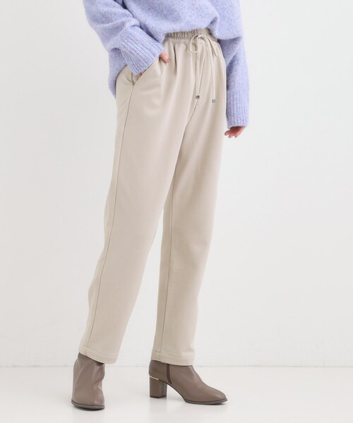 SHOO・LA・RUE(シューラルー)の「【S-LL/股上深め】裏起毛スマートイージーパンツ(その他パンツ・レディース・チャコールグレー/モスグリーン/グレー/レッド系1/ブラック・10/04/03/02/01)」の7枚目の写真