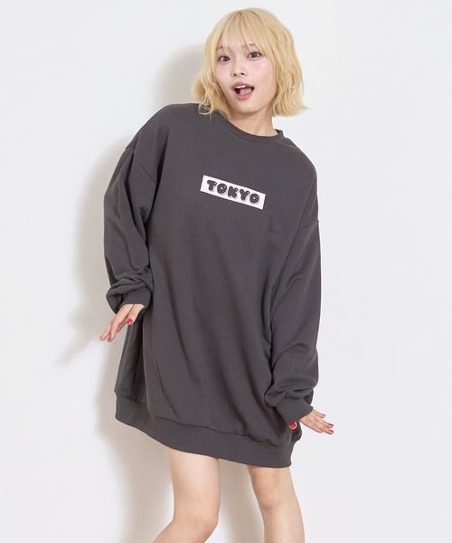 LOVETOXIC（ラブトキシック）の「フォトバックプリントプルワンピース（ワンピース・キッズ・ブラック/トップグレー/ホワイト系その他/チャコール・L:160cm/S:140cm/M:150cm/130cm）」の8枚目の写真