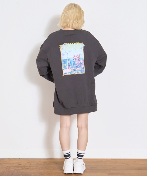 LOVETOXIC（ラブトキシック）の「フォトバックプリントプルワンピース（ワンピース・キッズ・ブラック/トップグレー/ホワイト系その他/チャコール・L:160cm/S:140cm/M:150cm/130cm）」の11枚目の写真