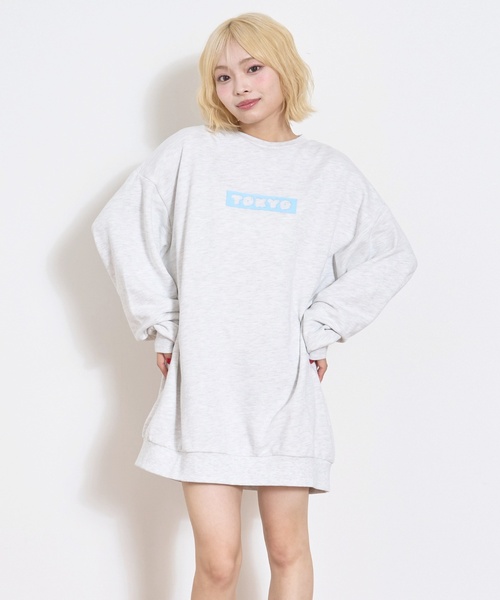 LOVETOXIC（ラブトキシック）の「フォトバックプリントプルワンピース（ワンピース・キッズ・ブラック/トップグレー/ホワイト系その他/チャコール・L:160cm/S:140cm/M:150cm/130cm）」の12枚目の写真