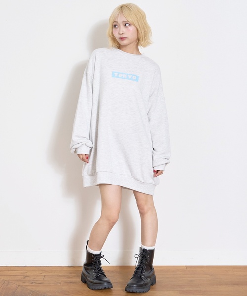 LOVETOXIC（ラブトキシック）の「フォトバックプリントプルワンピース（ワンピース・キッズ・ブラック/トップグレー/ホワイト系その他/チャコール・L:160cm/S:140cm/M:150cm/130cm）」の14枚目の写真