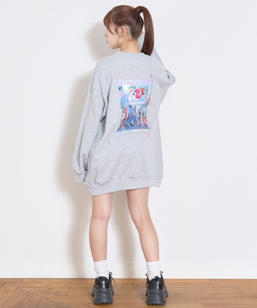 LOVETOXIC（ラブトキシック）の「フォトバックプリントプルワンピース（ワンピース・キッズ・ブラック/トップグレー/ホワイト系その他/チャコール・L:160cm/S:140cm/M:150cm/130cm）」の18枚目の写真