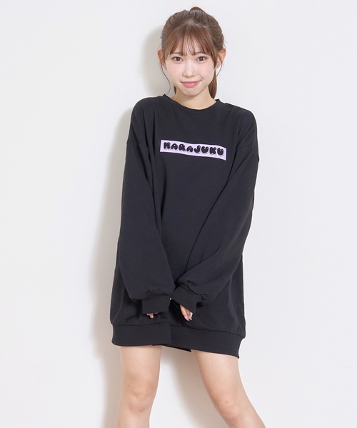 LOVETOXIC（ラブトキシック）の「フォトバックプリントプルワンピース（ワンピース・キッズ・ブラック/トップグレー/ホワイト系その他/チャコール・L:160cm/S:140cm/M:150cm/130cm）」の19枚目の写真