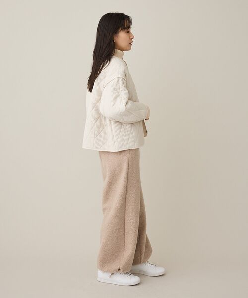 CRAFT STANDARD BOUTIQUE（クラフトスタンダードブティック）の「キルティングパイピングブルゾン◆（ミリタリージャケット・レディース・アイボリー/カーキ・FREE）」の20枚目の写真