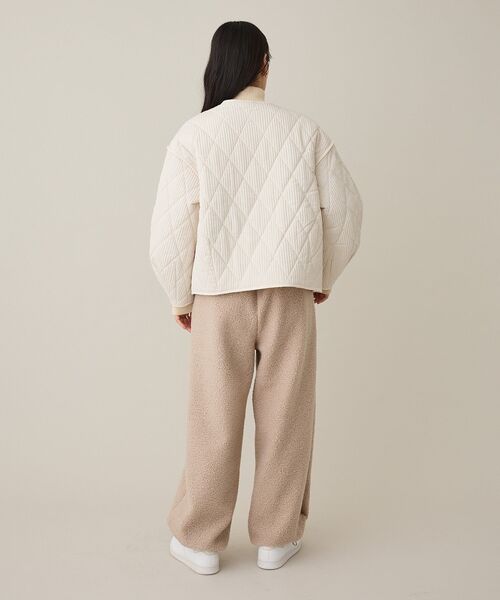 CRAFT STANDARD BOUTIQUE（クラフトスタンダードブティック）の「キルティングパイピングブルゾン◆（ミリタリージャケット・レディース・アイボリー/カーキ・FREE）」の22枚目の写真