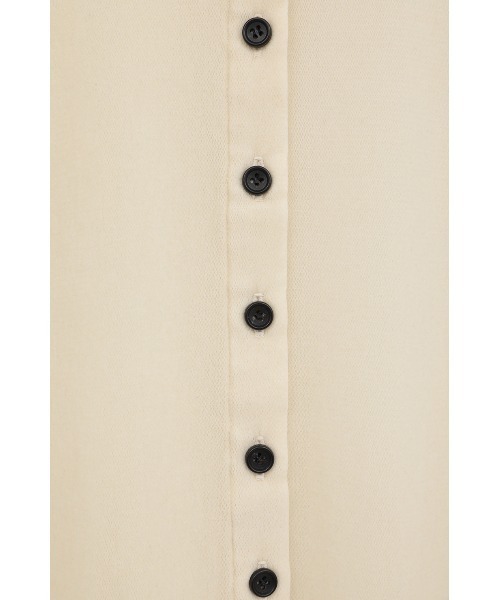 CLANE（クラネ）の「【CLANE/クラネ】TULLE FLOCKY POLO SHIRTS/チュールフロッキーポロシャツ/カットソー（Tシャツ/カットソー・レディース・アイボリー/グリーン/ブラック・1）」の8枚目の写真