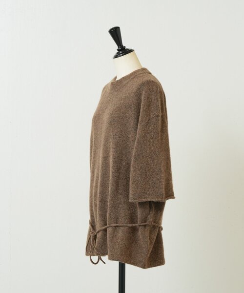 BEARDSLEY(ビアズリー)の「《UMARMUNG》ハーフスリーブニット(ニット/セーター・レディース・グレー/ブラウン・MEDIUM)」の5枚目の写真