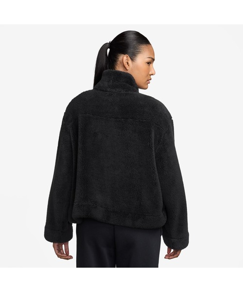 NIKE(ナイキ)の「ナイキ NIKE ナイキ NSW エッセンシャル SHERPA ジャケット(ブルゾン・レディース・ブラック/オフホワイト・S/M/L)」の10枚目の写真