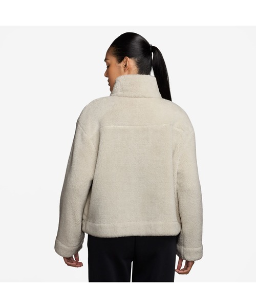 NIKE(ナイキ)の「ナイキ NIKE ナイキ NSW エッセンシャル SHERPA ジャケット(ブルゾン・レディース・ブラック/オフホワイト・S/M/L)」の3枚目の写真
