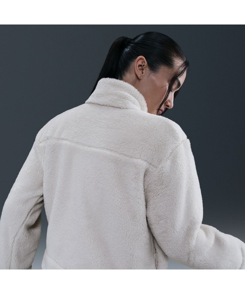 NIKE(ナイキ)の「ナイキ NIKE ナイキ NSW エッセンシャル SHERPA ジャケット(ブルゾン・レディース・ブラック/オフホワイト・S/M/L)」の8枚目の写真