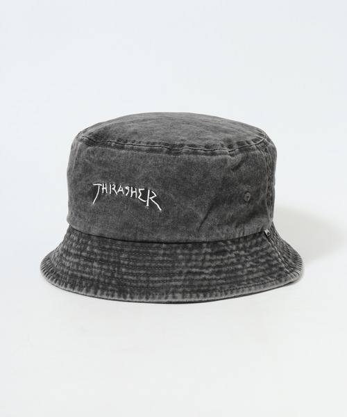 THRASHER（スラッシャー）の「THRASHER 手描きロゴ バケットハット HAT 帽子 男女兼用（ハット・メンズ・ピンク/パープル/ホワイト・FREE）」の20枚目の写真