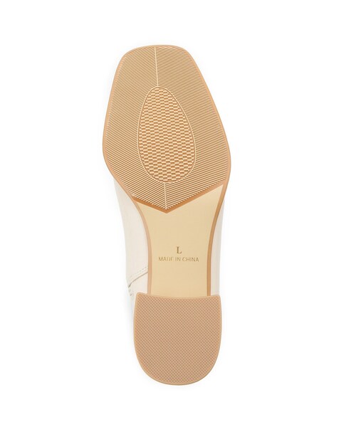 ESPERANZA（エスペランサ）の「スクエアロングブーツ レイン対応（ブーツ・レディース・アイボリー/ブラック・S/M/L/LL）」の10枚目の写真