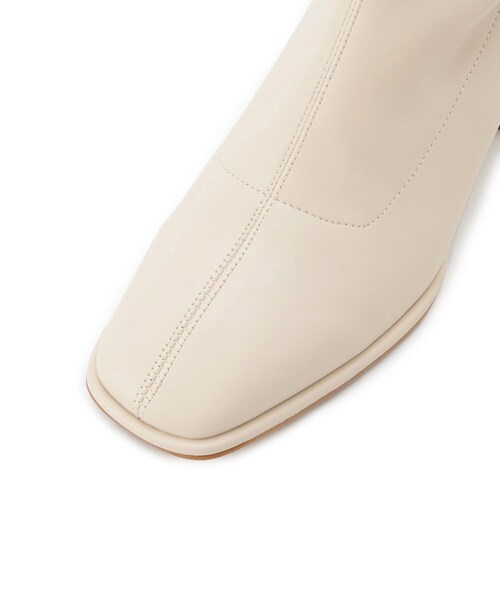 ESPERANZA（エスペランサ）の「スクエアロングブーツ レイン対応（ブーツ・レディース・アイボリー/ブラック・S/M/L/LL）」の11枚目の写真