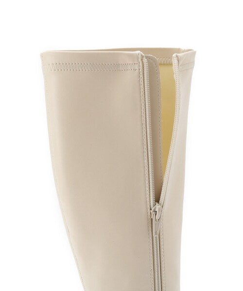ESPERANZA（エスペランサ）の「スクエアロングブーツ レイン対応（ブーツ・レディース・アイボリー/ブラック・S/M/L/LL）」の13枚目の写真