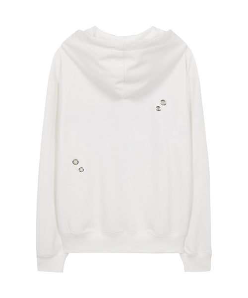 ILLIGO(イリゴ)の「チェックハートアイレットフードジップアップホワイト(パーカー・レディース・その他・MEDIUM/SMALL)」の5枚目の写真